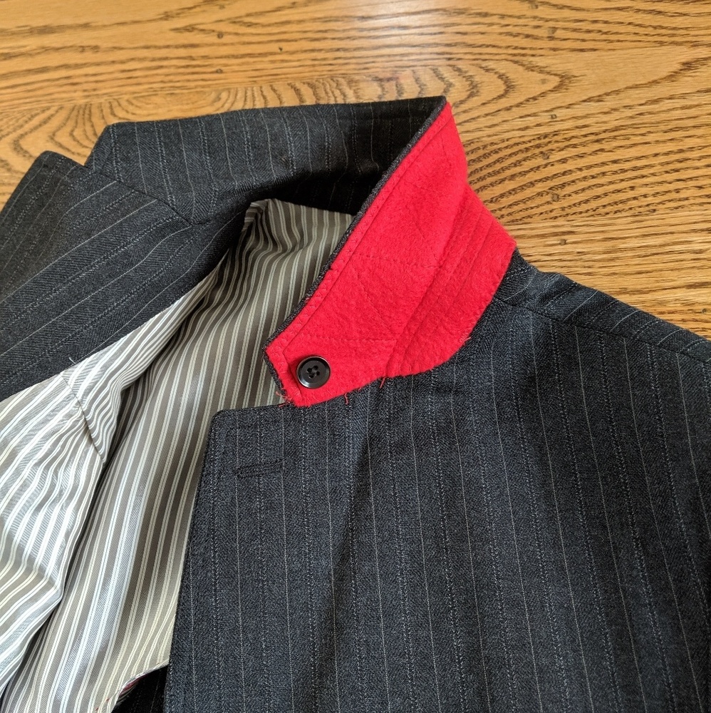 Banana Republic Heritage Grey Pinstripe Blazer 40R